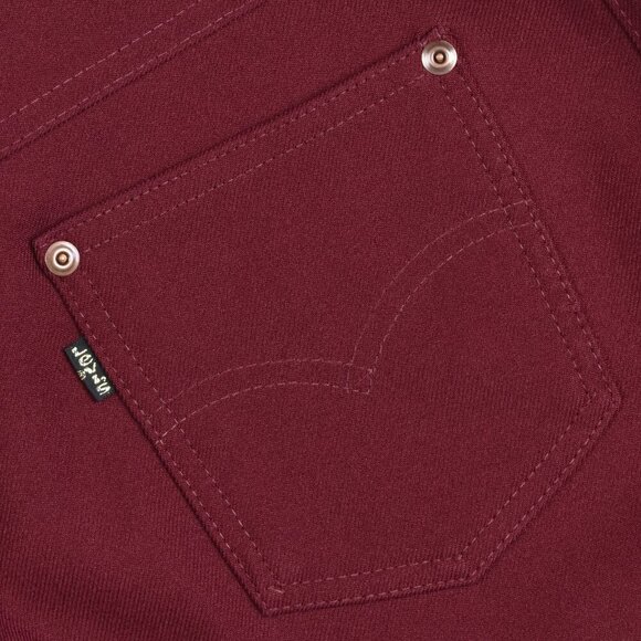 Vintage Levi's 70's Polyester Pocket Burgundy Pants - 26 - Picture 4 of 8